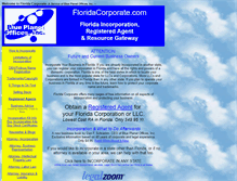 Tablet Screenshot of floridacorporate.com